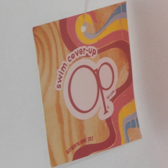 OP Swim Cover Up Dress Cali Heart Orange Orbit NWT (SW003) - Picture 5 of 8